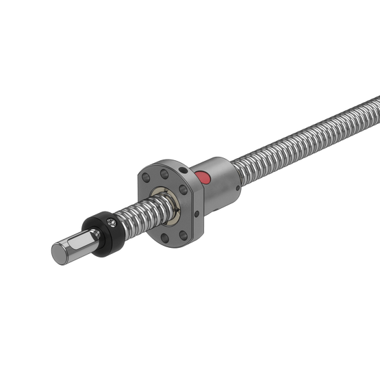 Part 905mm x 16mm OD Ball Screw with Ball Nut and Shaft Collar image