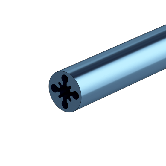 Part 20mm OD Round (45mm) Aluminum Extrusion image