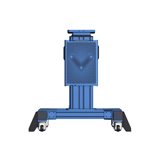 Telescopic Robot Pedestal Compatible with UR20/CRX25iA - Mobile Side view